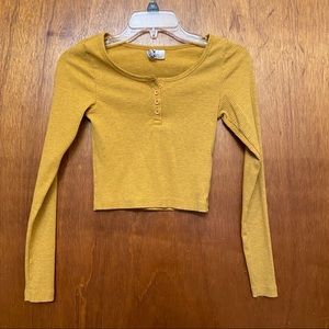 H&M long sleeve crop top